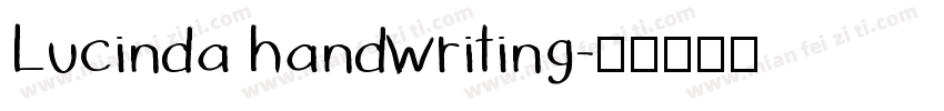 Lucinda handwriting字体转换